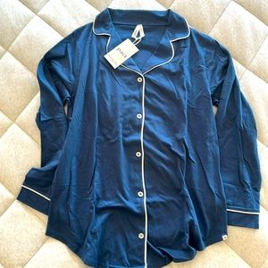 All Ease Long Sleeve Sleep Top - French Navy